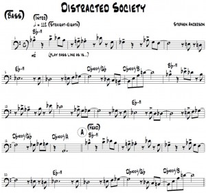 Distracted Society Bass Part Pict