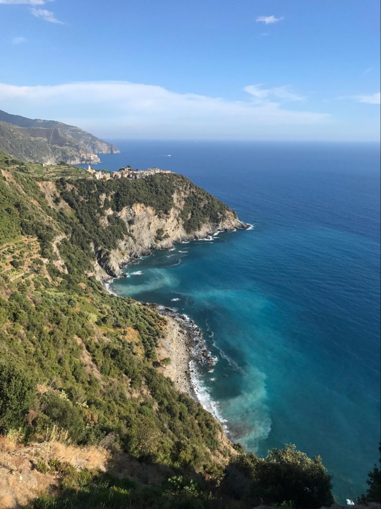 View of Italian coastline