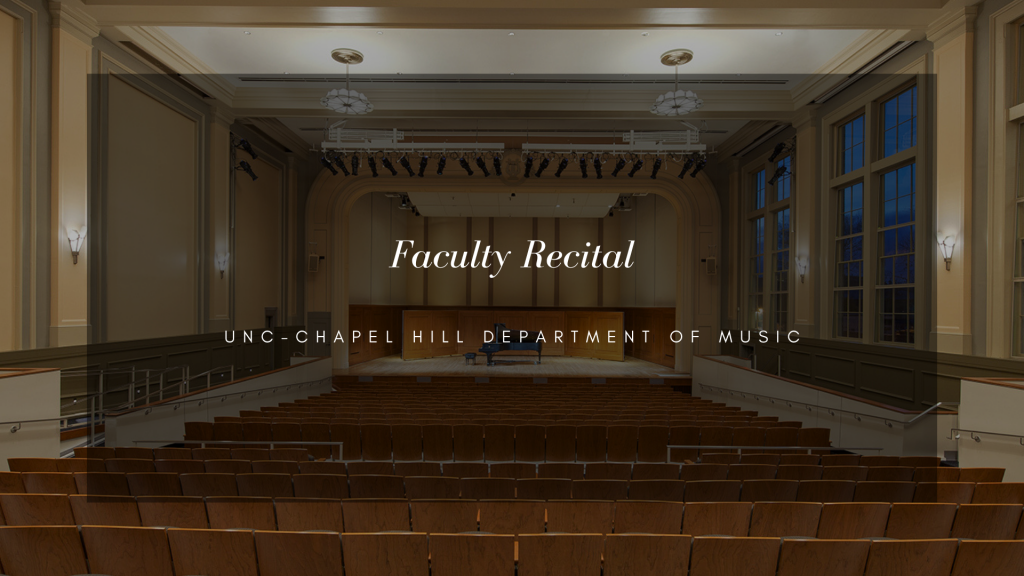Poster Image, title is: "Faculty Recital"