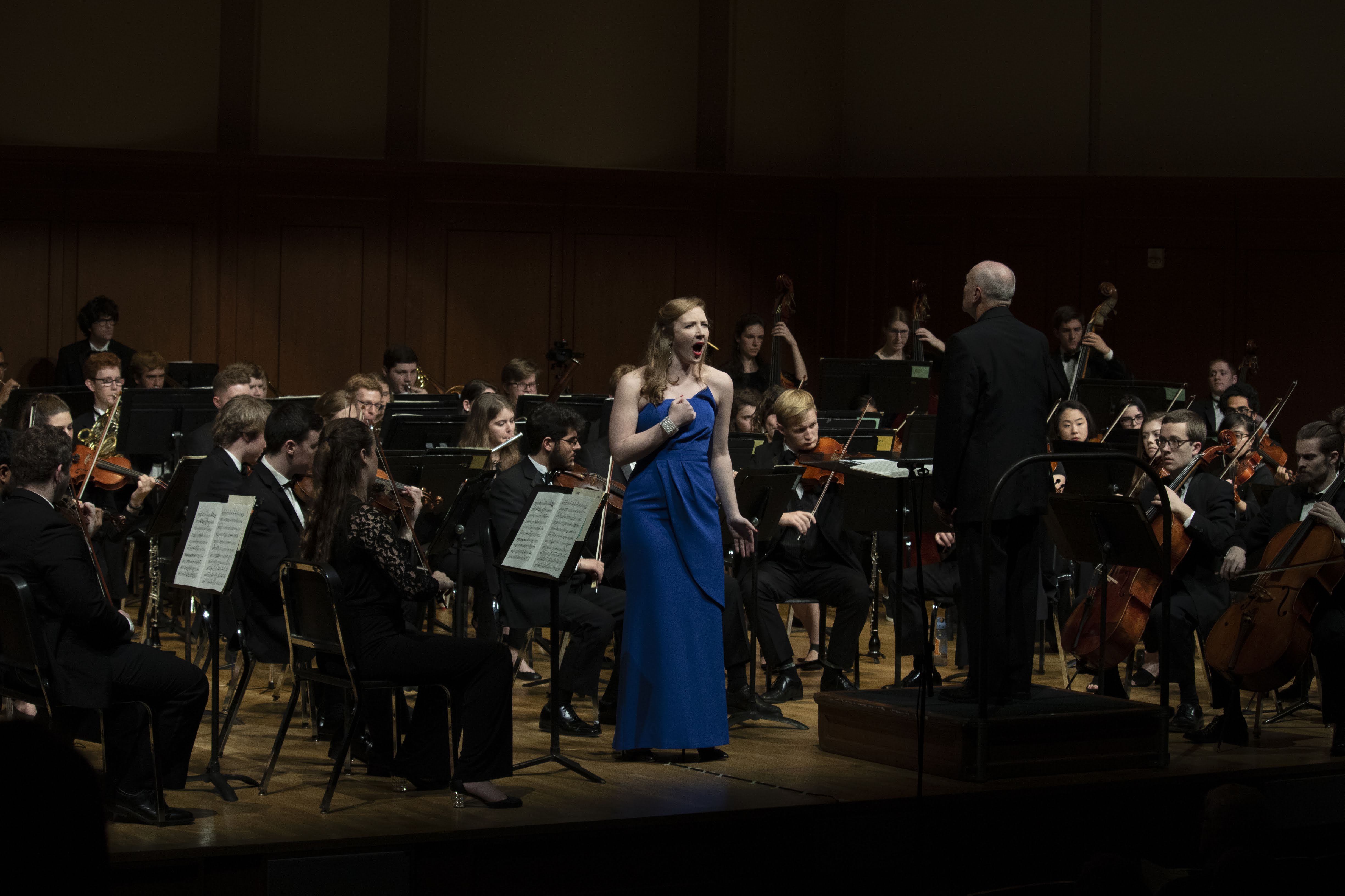 Susannah Stewart performs with the UNC Symphony Orchestra