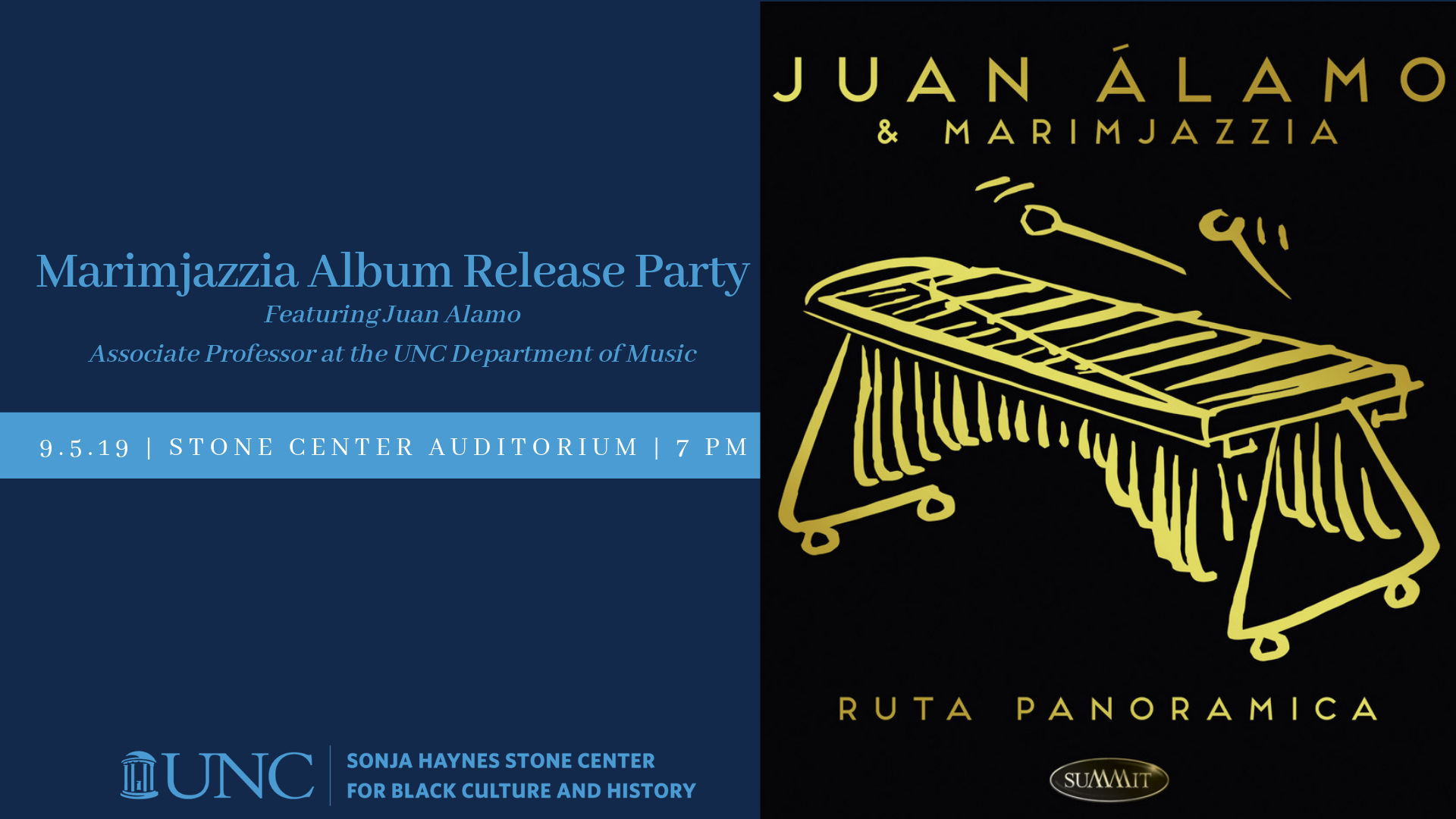 Poster Image, title is: "Marimjazzia Album Release Party"