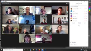 Screenshot of Rissi Palmer's visit with the songwriting class.
