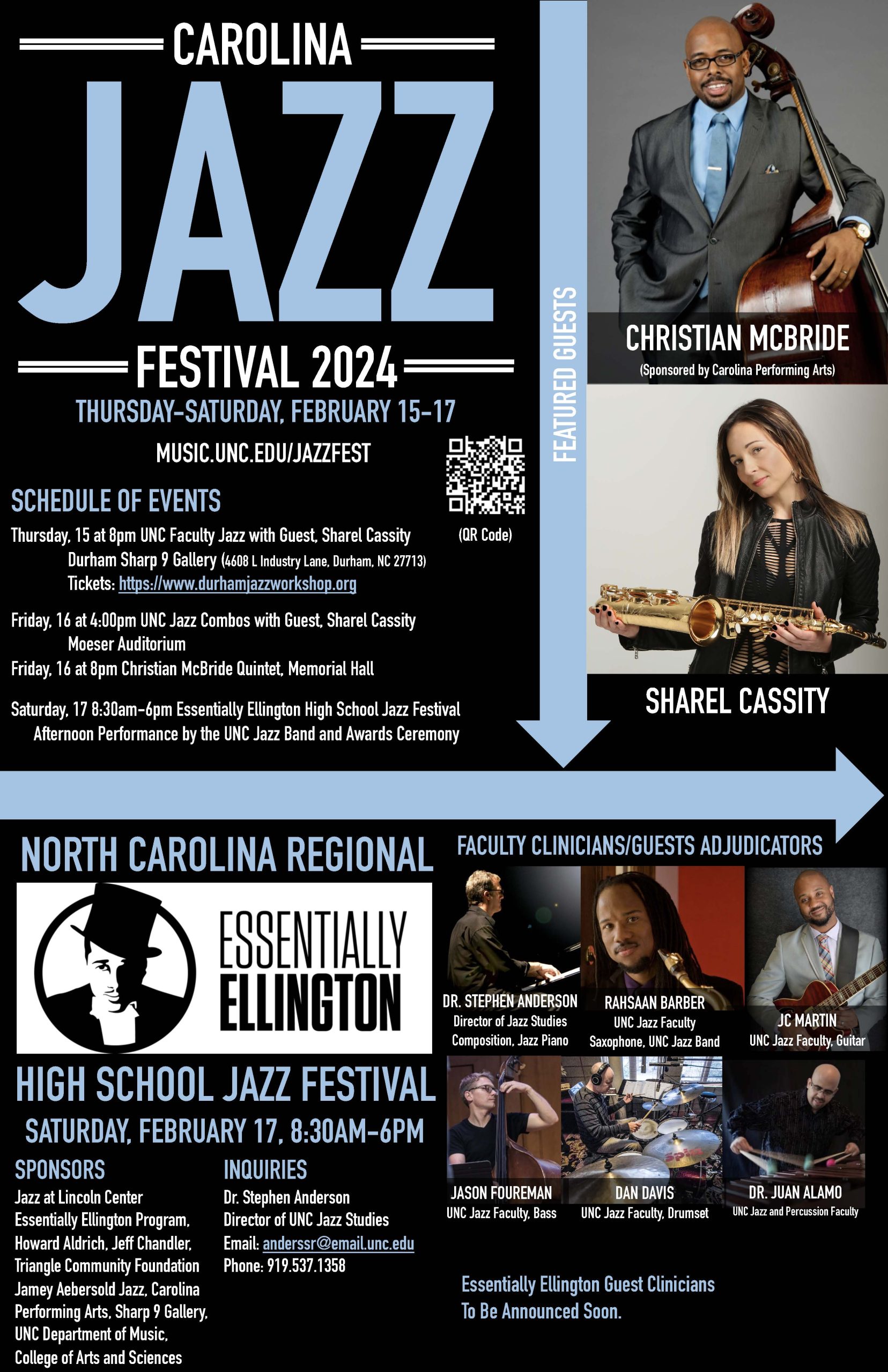 2024 Carolina Jazz Festival poster image