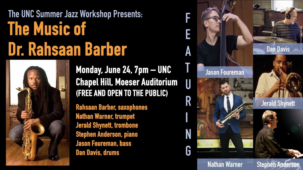 The Music of Dr. Rahsaan Barber flyer image