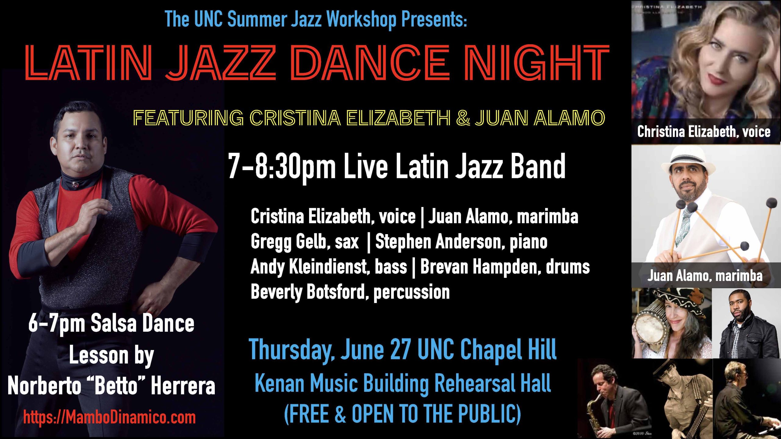 Latin Jazz Dance Night flyer image